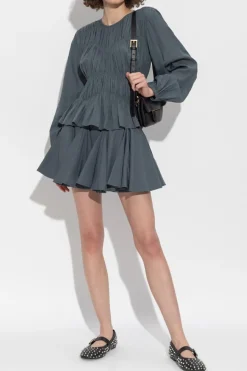 AllSaints NAVY BLUE "Tulip" skirt with shorts
