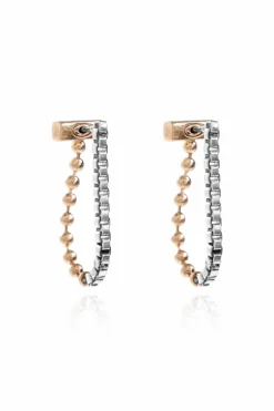 AllSaints SILVER Brass Earrings