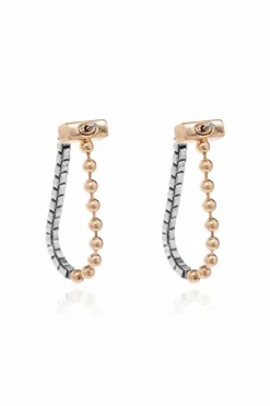 AllSaints SILVER Brass Earrings