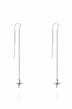 AllSaints SILVER Brass earrings
