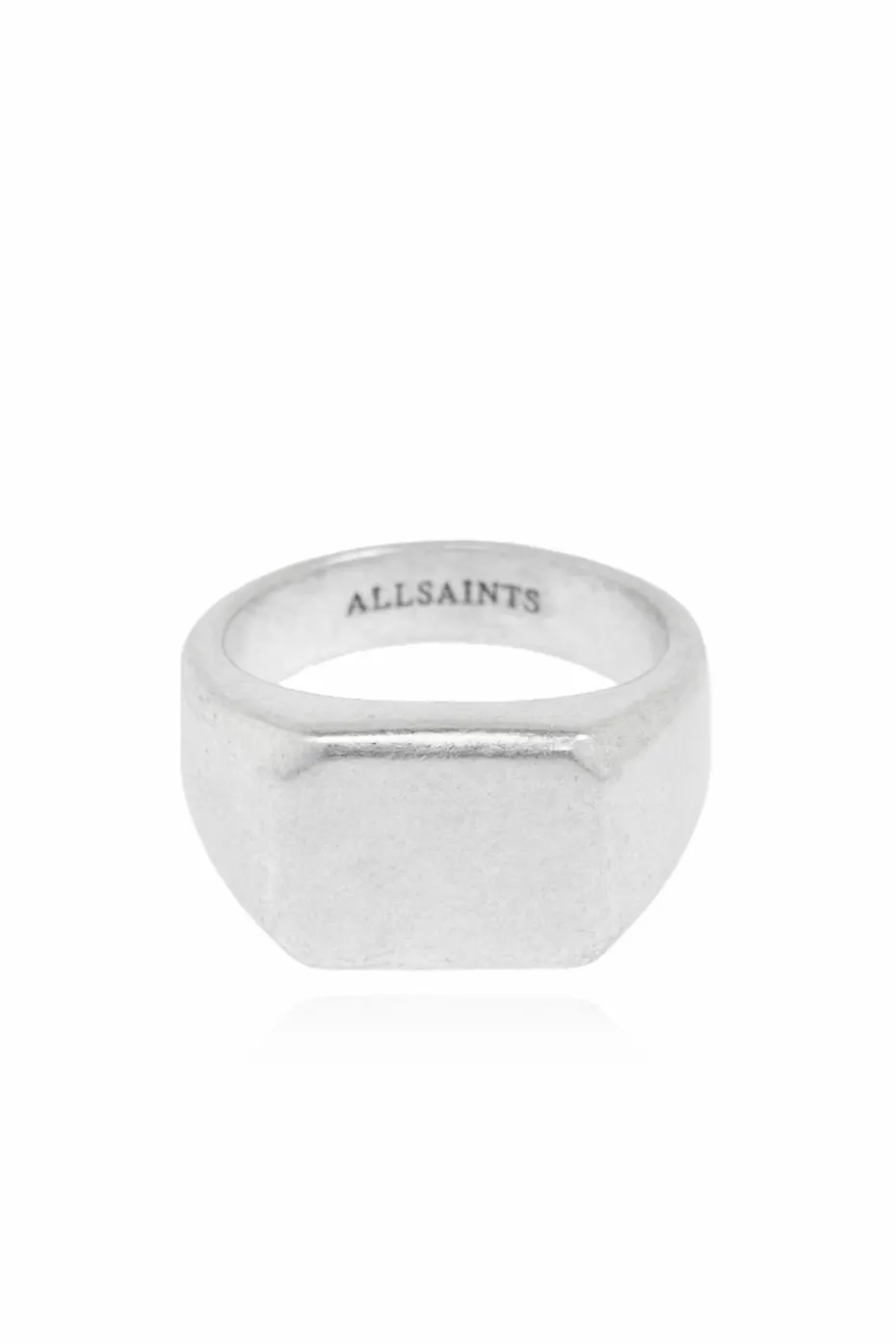 AllSaints SILVER Brass signet ring Alldis