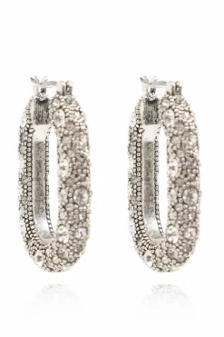 AllSaints SILVER Earrings with zirconia