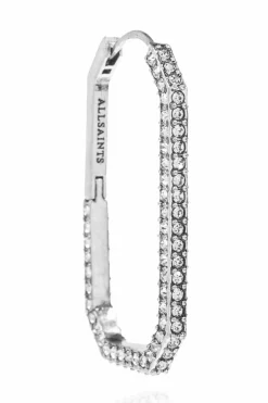 AllSaints SILVER Earrings with shimmering crystals