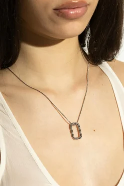 AllSaints SILVER Necklace with pendant