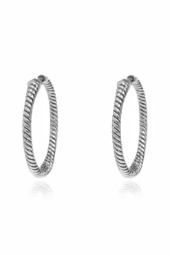 AllSaints SILVER Round earrings