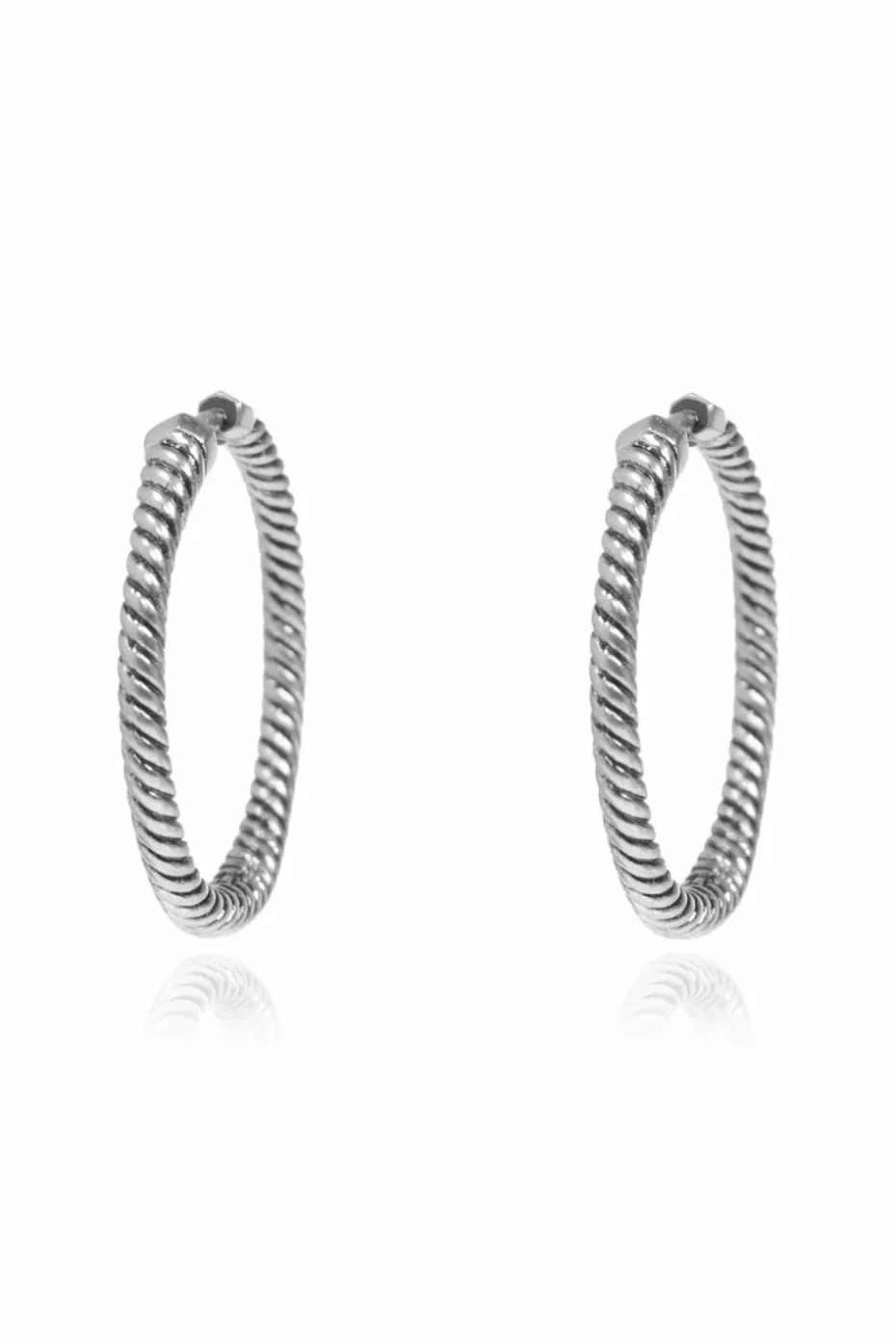 AllSaints SILVER Round earrings