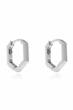 AllSaints SILVER Set of three pairs of earrings