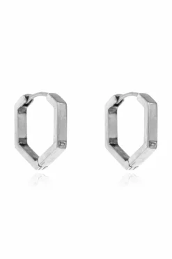 AllSaints SILVER Set of three pairs of earrings