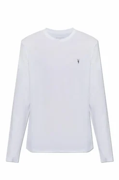 AllSaints WHITE Long sleeve T-shirt Brace