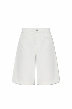 AllSaints WHITE ‘Louie’ denim shorts