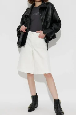 AllSaints WHITE ‘Louie’ denim shorts