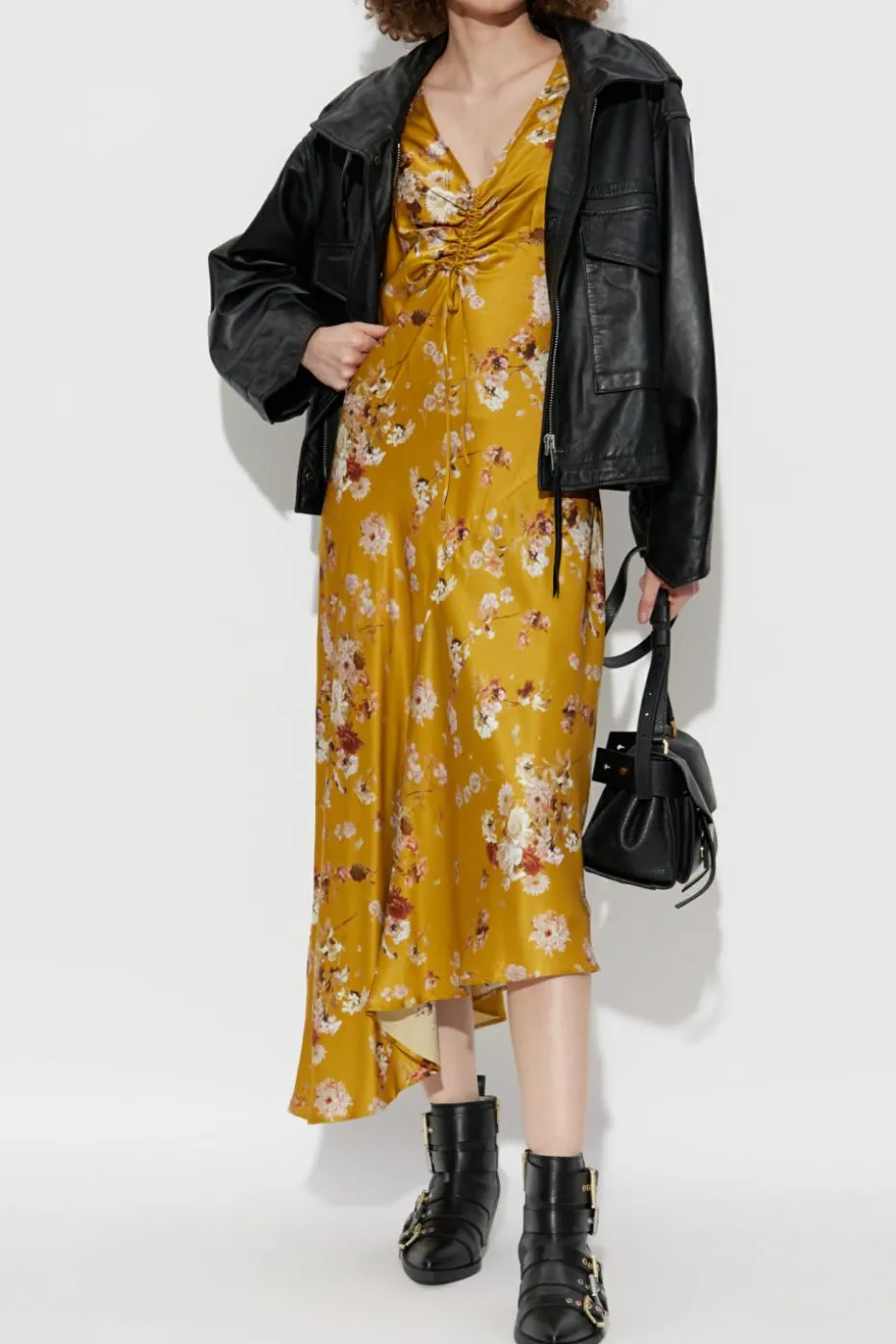 AllSaints YELLOW Dress `Alexi`