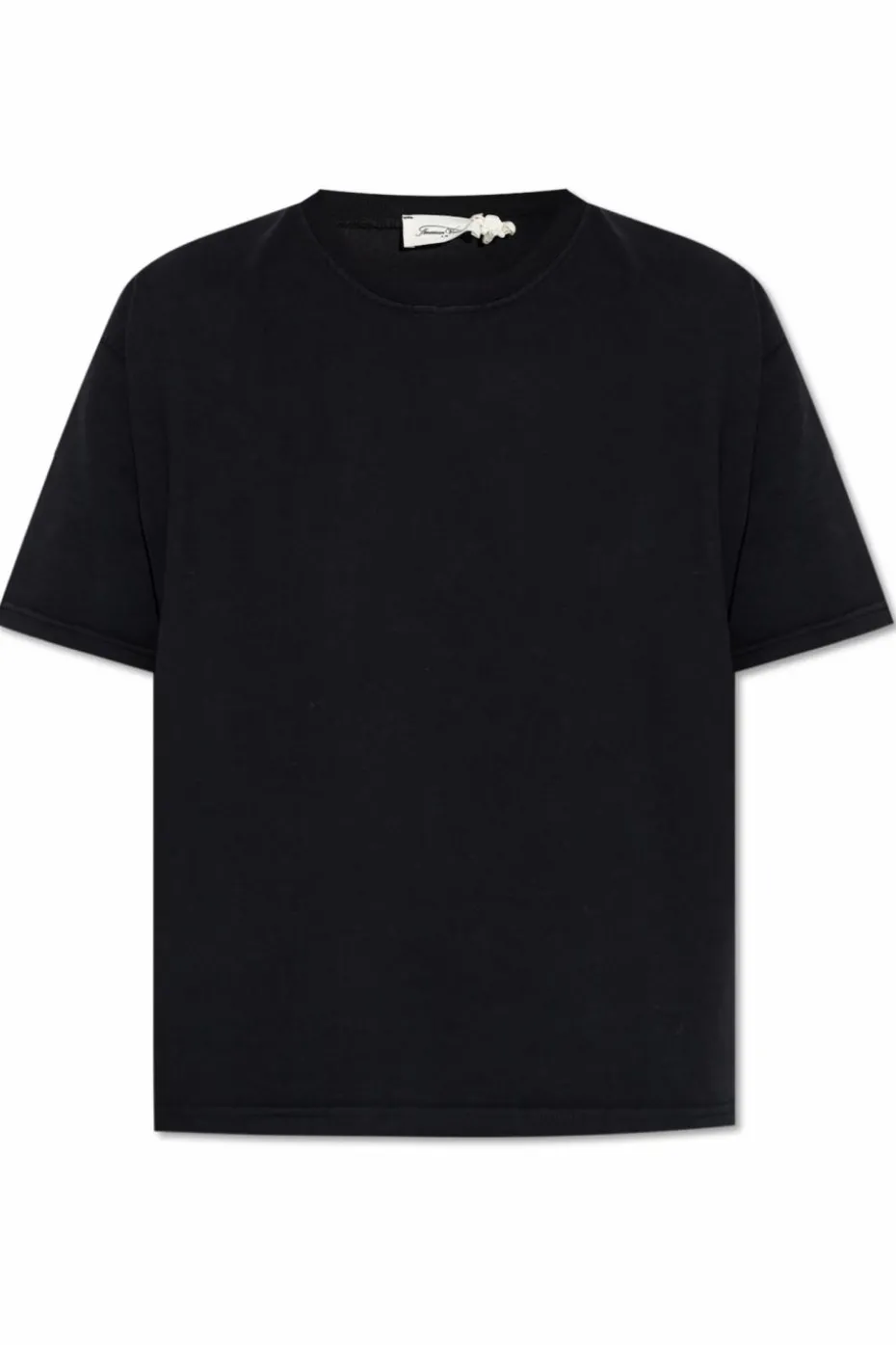 American Vintage BLACK T-shirt with a crew neck