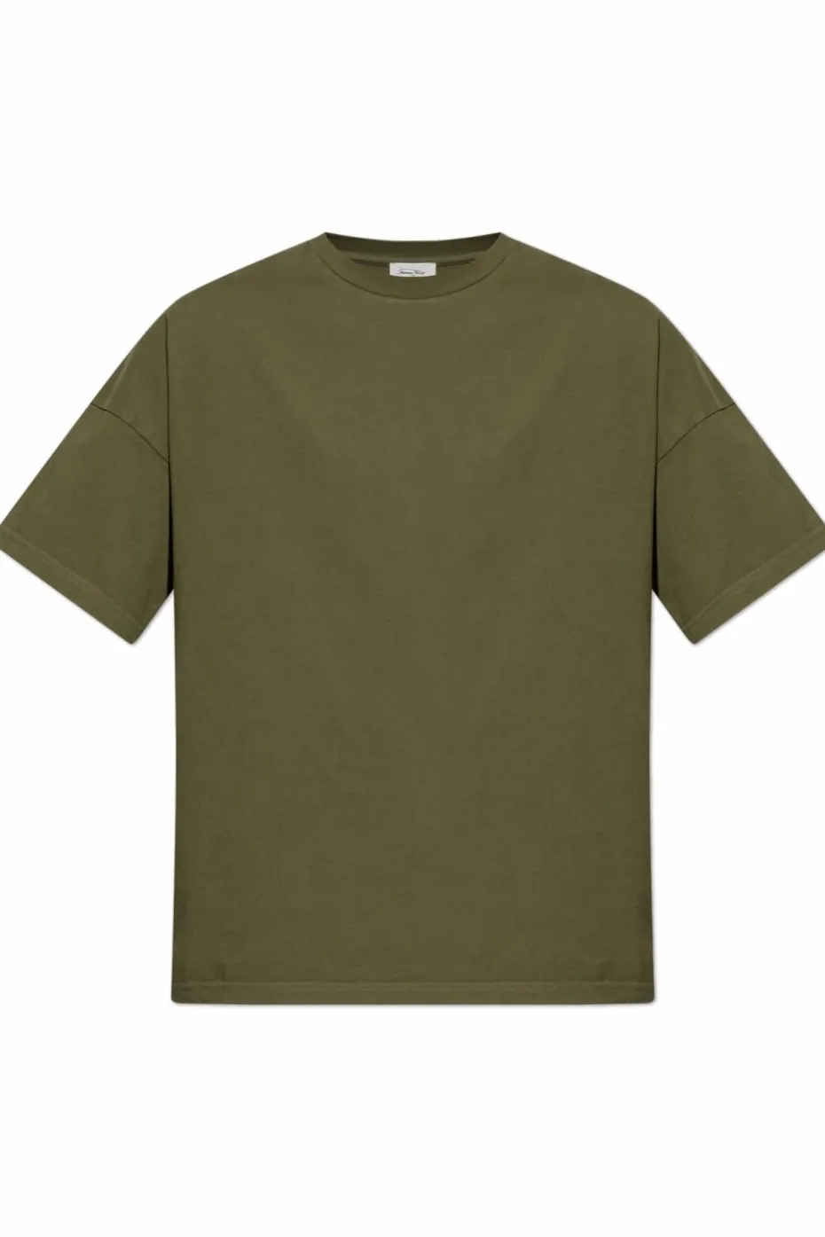 American Vintage GREEN T-shirt with a crew neck