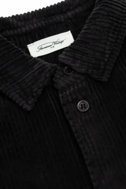 American Vintage Kids BLACK Corduroy shirt