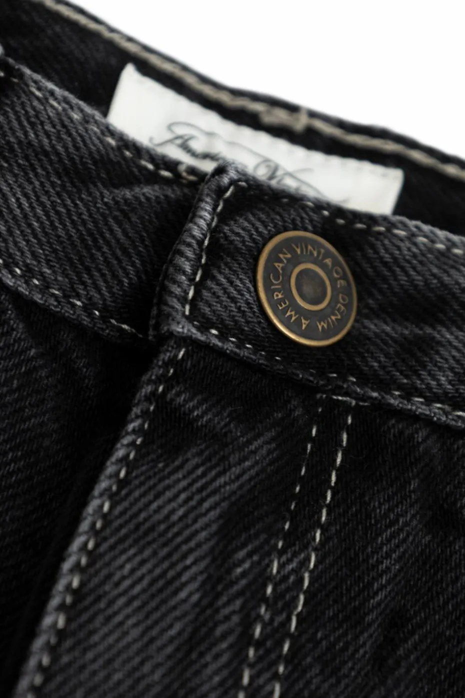 American Vintage Kids BLACK Jeans with logo