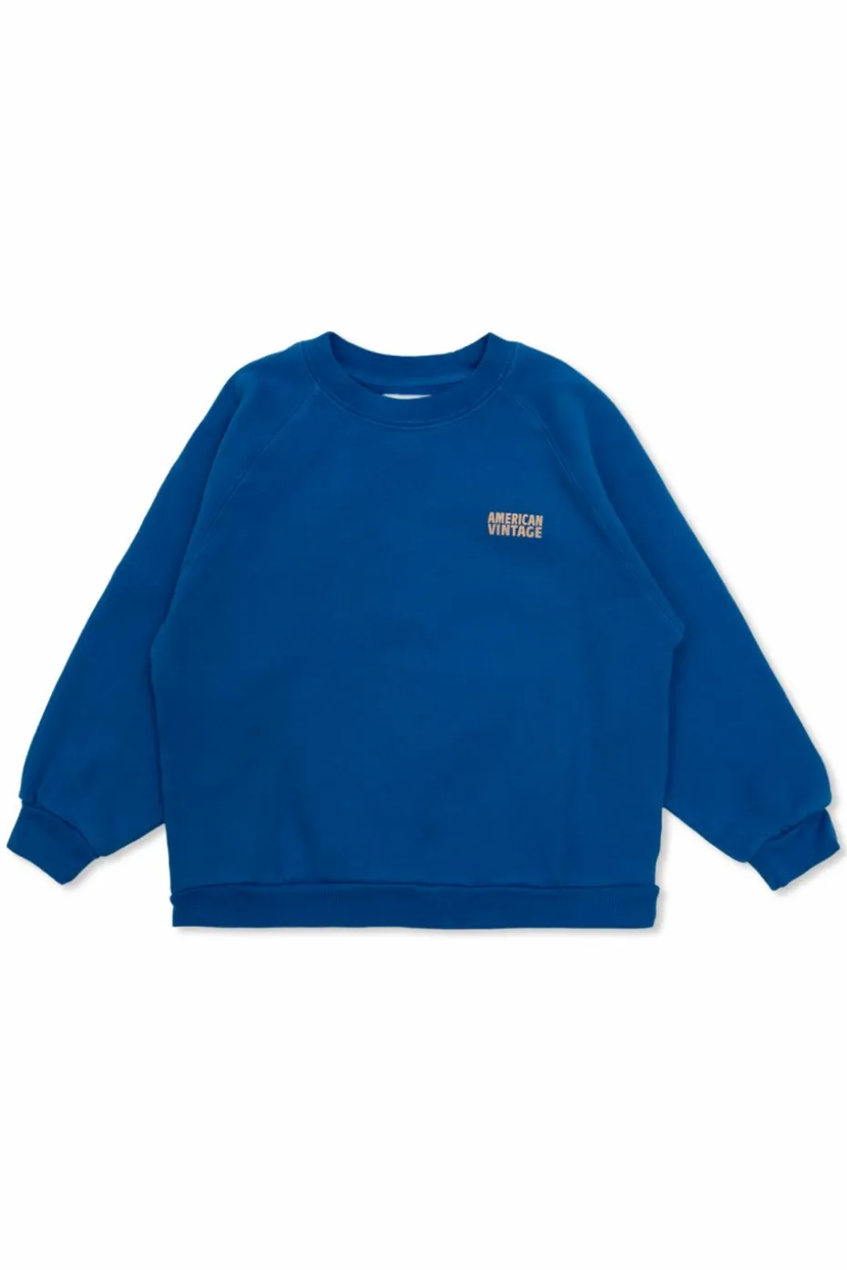 American Vintage Kids BLUE Sweatshirt with printed logo