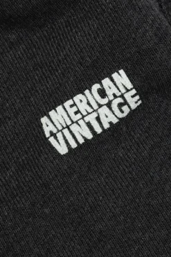 American Vintage Kids GREY Shorts with printed logo