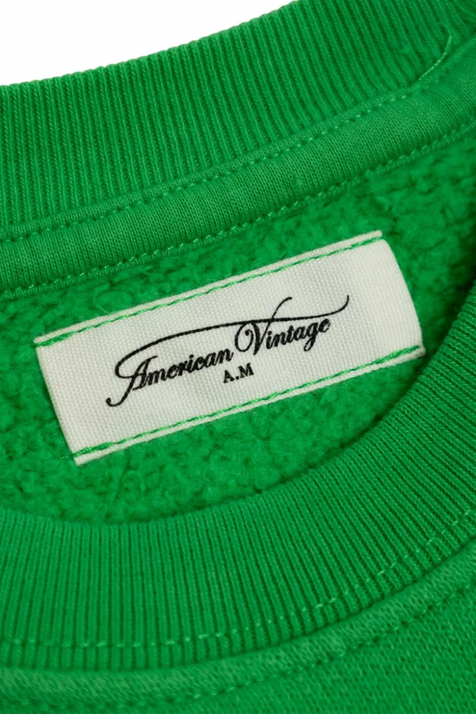 American Vintage Kids GREEN Sweatshirt with printed logo