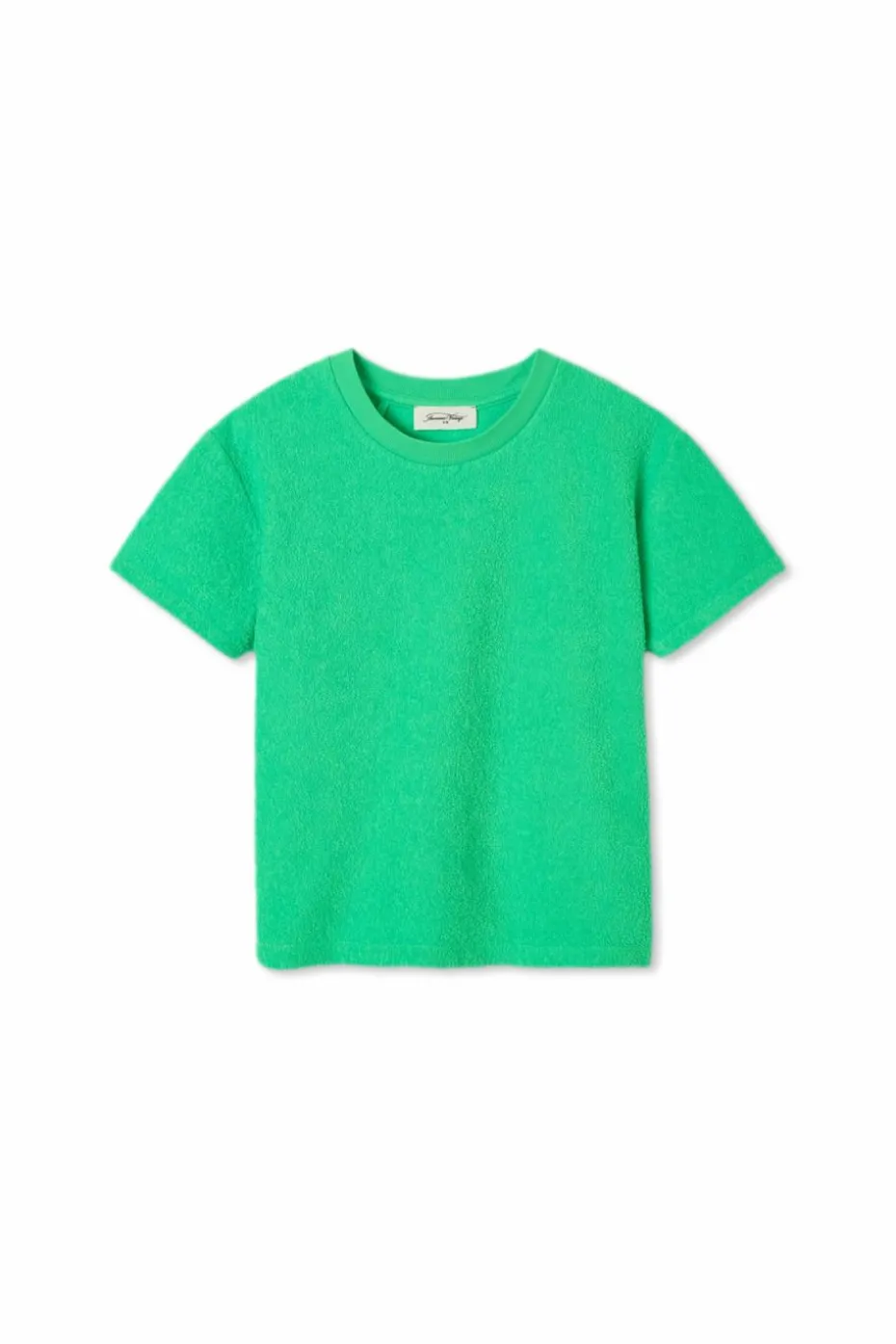 American Vintage Kids GREEN T-shirt with decorative finish