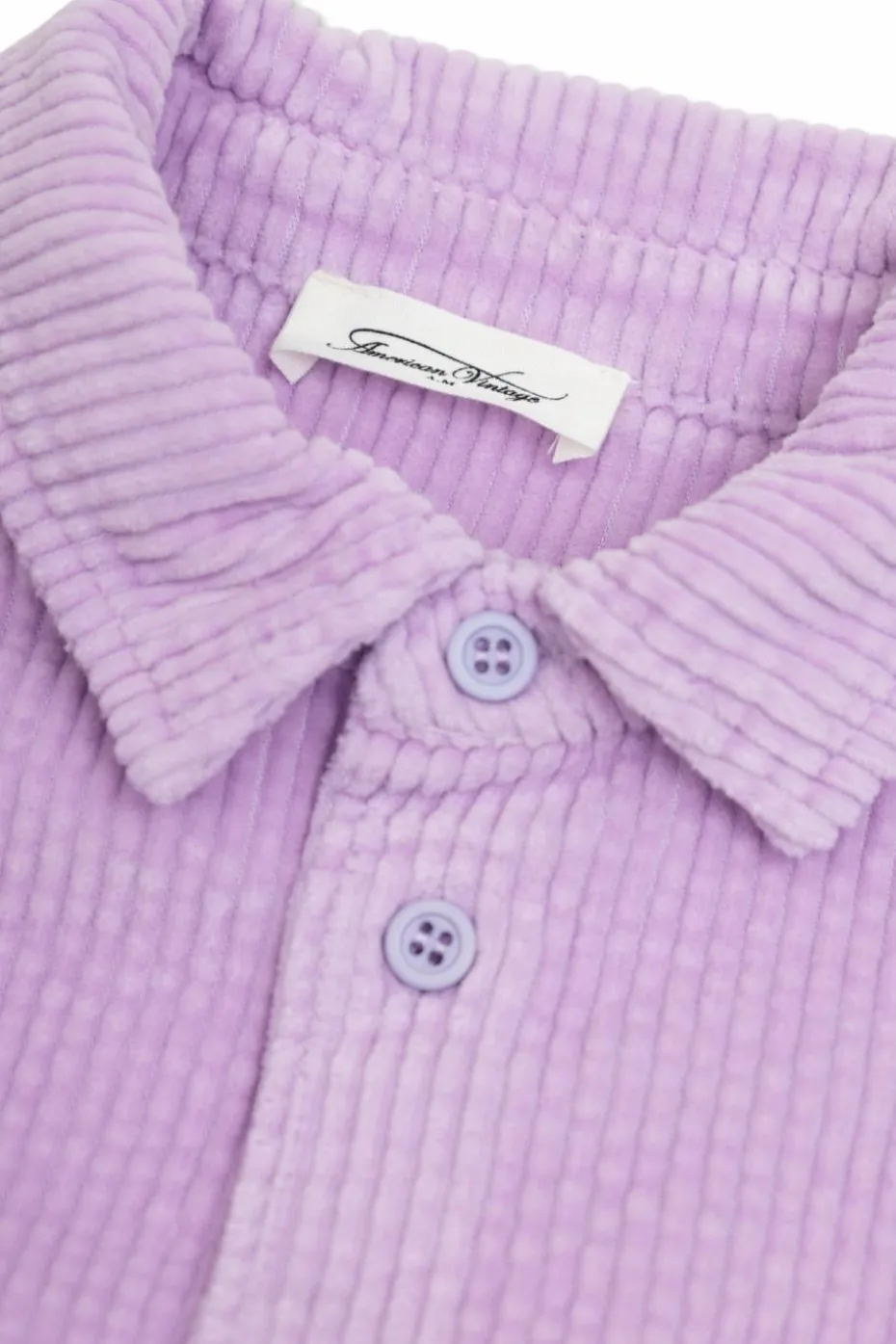 American Vintage Kids PURPLE Corduroy shirt