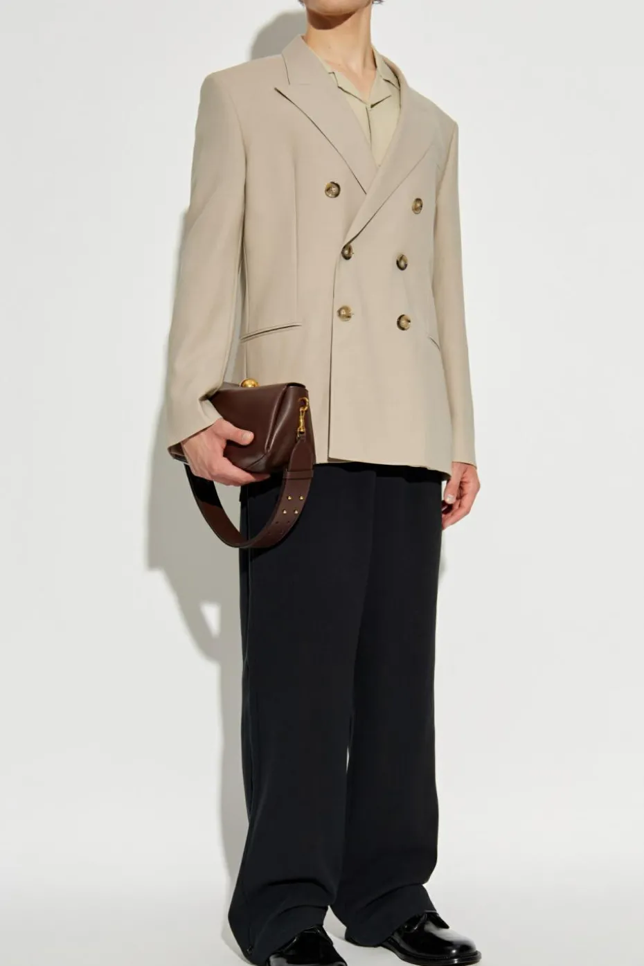 Ami Alexandre Mattiussi beige Wool blazer