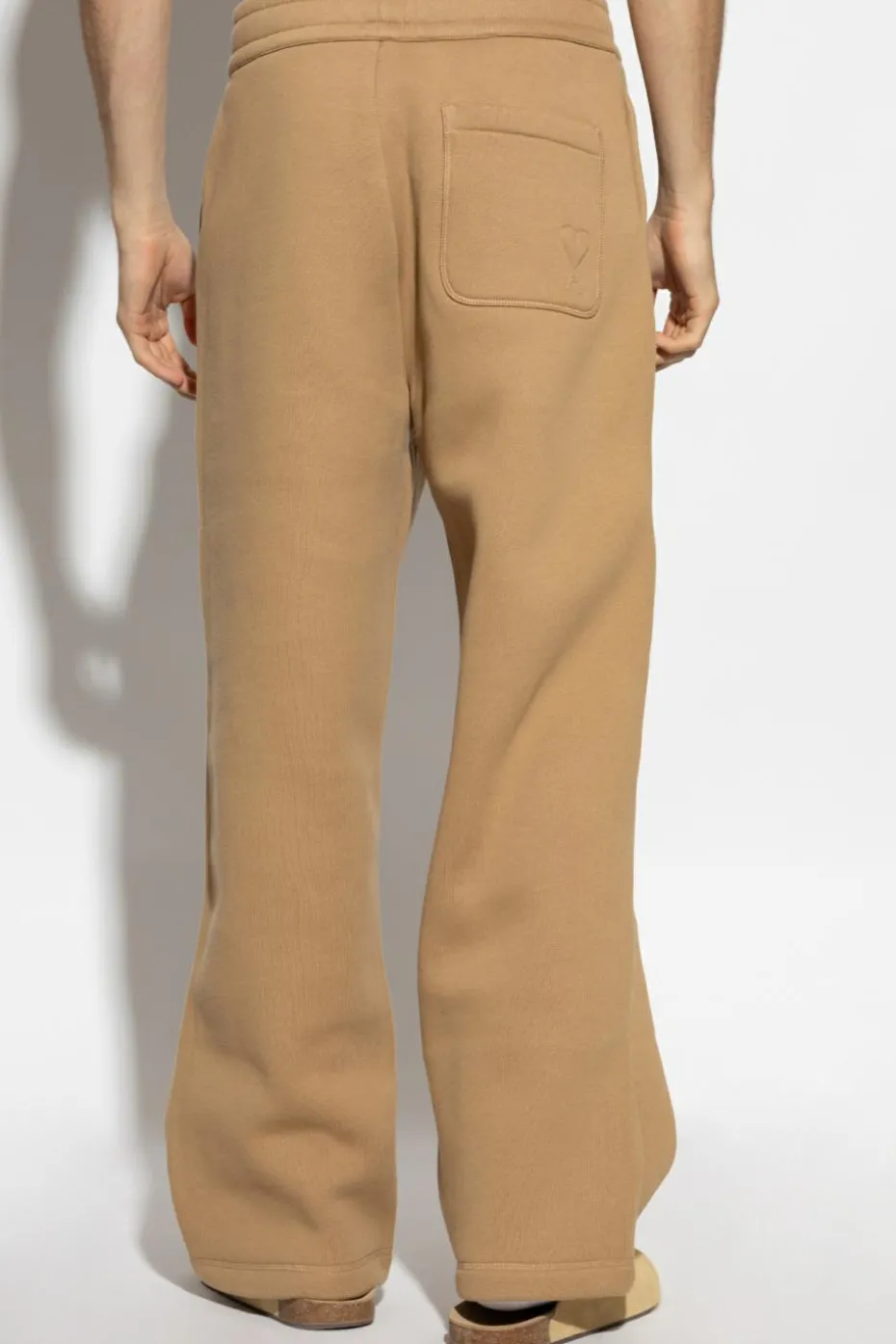 Ami Alexandre Mattiussi beige Sweatpants with stitching
