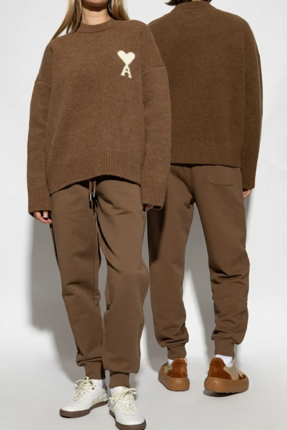 Ami Alexandre Mattiussi BROWN Cotton sweatpants