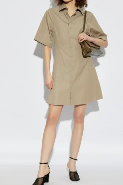 Ami Alexandre Mattiussi beige Shirt dress