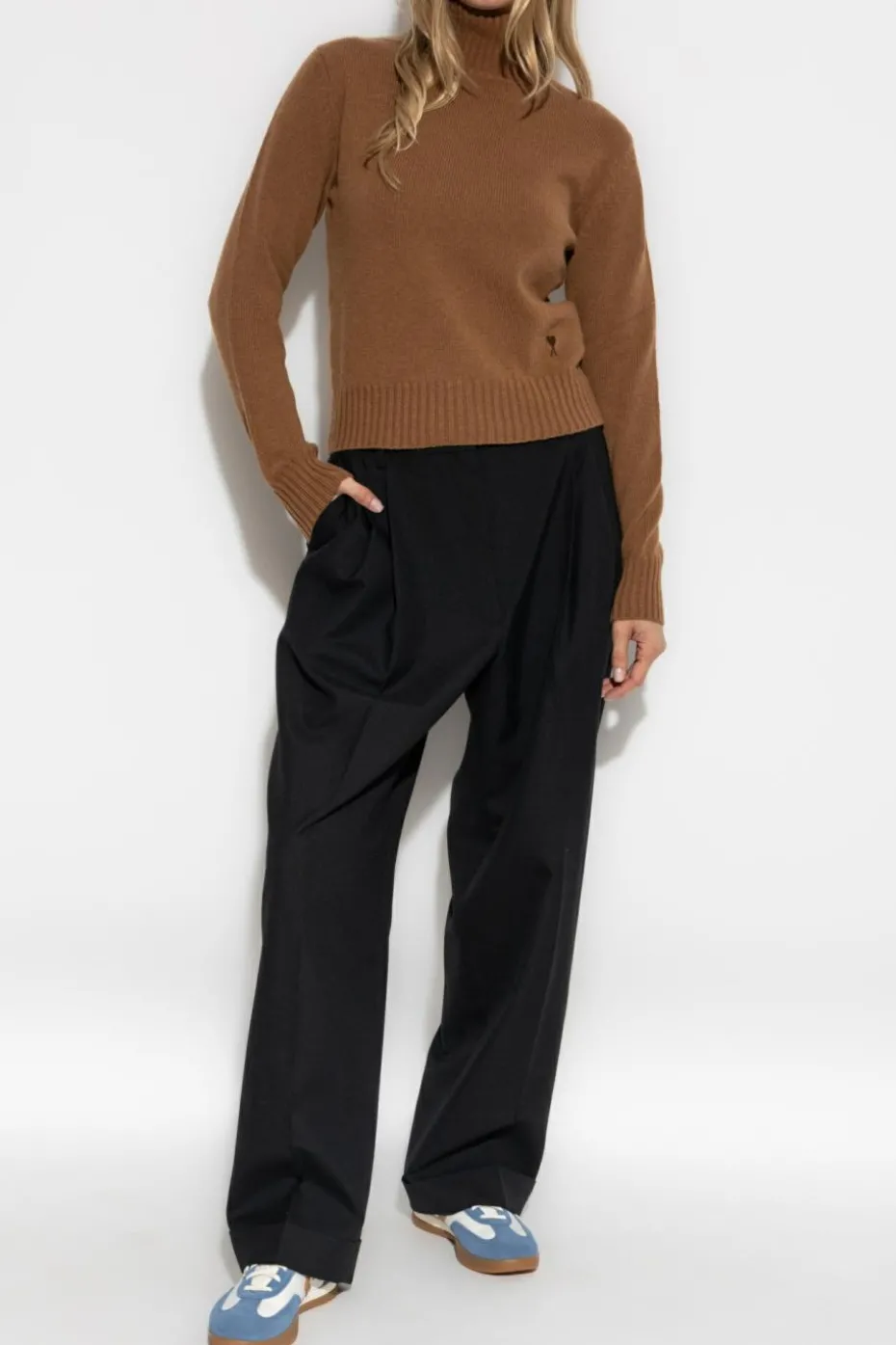 Ami Alexandre Mattiussi BROWN Wool turtleneck