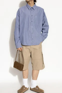 Ami Alexandre Mattiussi beige Logo shorts