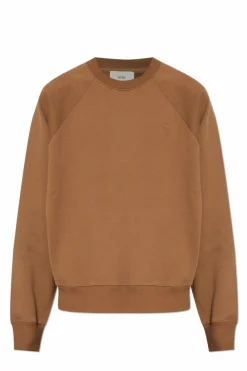 Ami Alexandre Mattiussi BROWN Sweatshirt with logo