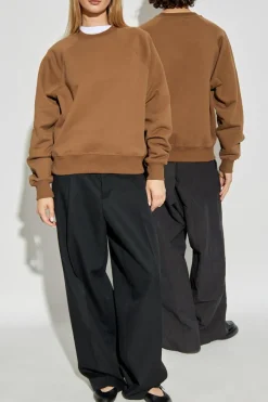 Ami Alexandre Mattiussi BROWN Sweatshirt with logo