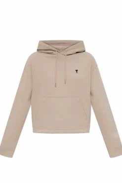Ami Alexandre Mattiussi beige Sweatshirt with logo