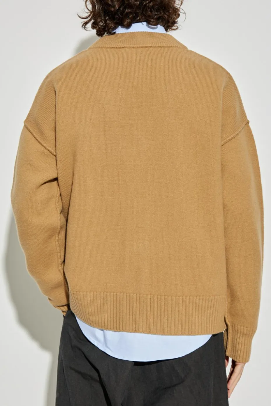 Ami Alexandre Mattiussi BROWN Wool cardigan