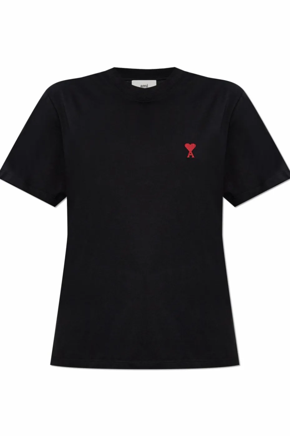 Ami Alexandre Mattiussi BLACK T-shirt with embroidered logo