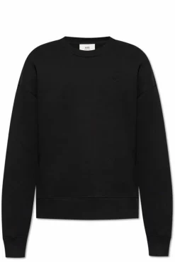 Ami Alexandre Mattiussi BLACK Sweatshirt with logo