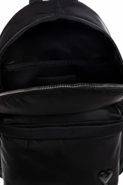 Ami Alexandre Mattiussi BLACK Backpack with logo