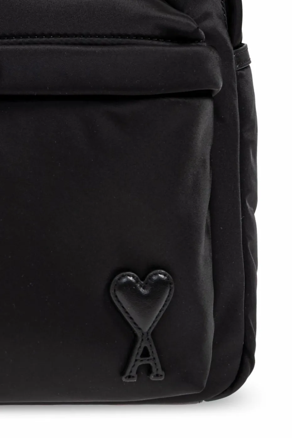 Ami Alexandre Mattiussi BLACK Backpack with logo