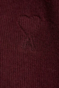 Ami Alexandre Mattiussi BURGUNDY Wool sweater