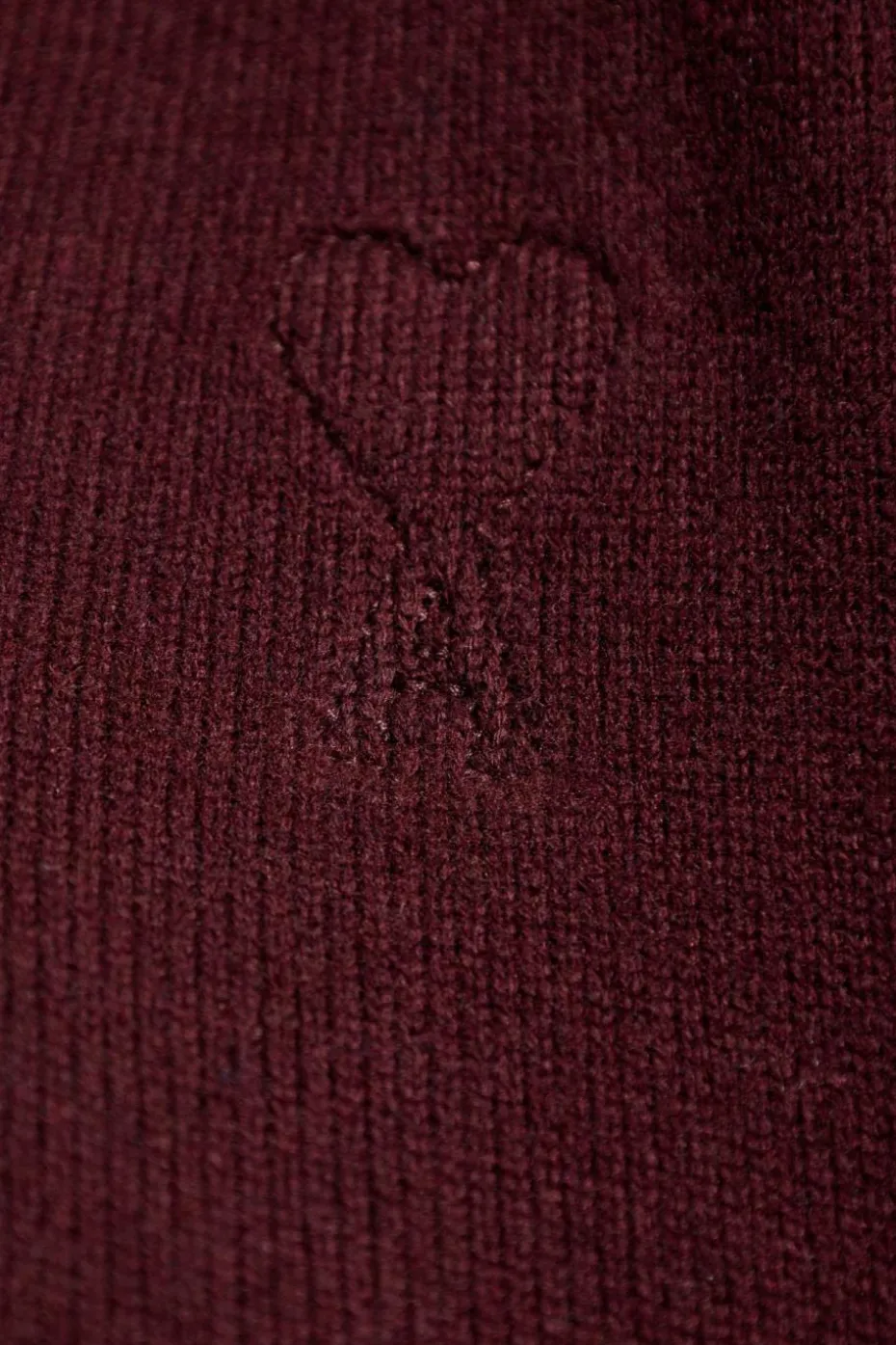 Ami Alexandre Mattiussi BURGUNDY Wool sweater