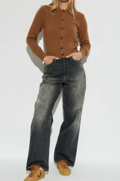 Ami Alexandre Mattiussi BROWN Cashmere cardigan