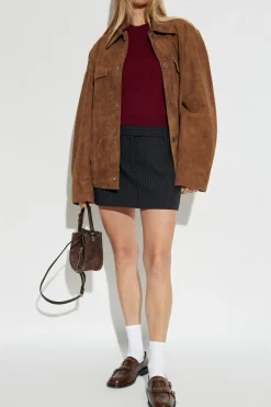 Ami Alexandre Mattiussi BURGUNDY Wool sweater