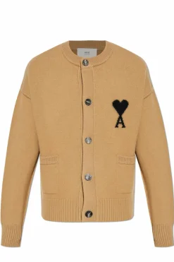 Ami Alexandre Mattiussi beige Wool cardigan