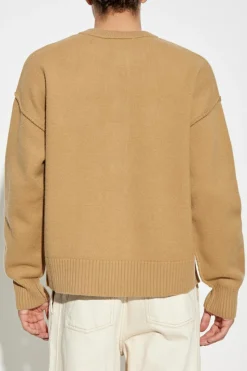 Ami Alexandre Mattiussi beige Wool cardigan