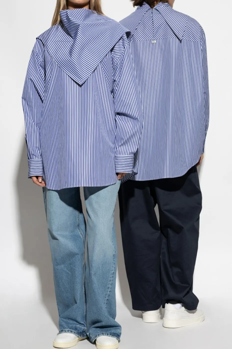 Ami Alexandre Mattiussi BLUE Striped shirt
