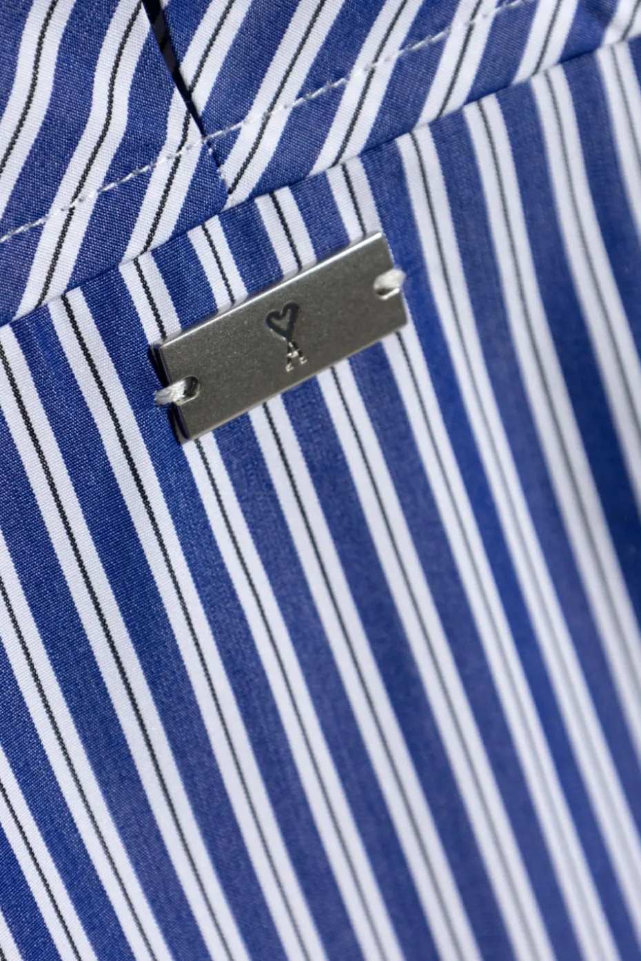 Ami Alexandre Mattiussi BLUE Striped shirt