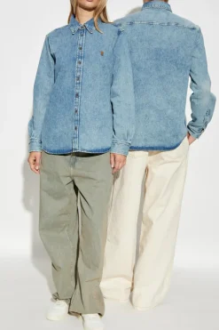 Ami Alexandre Mattiussi BLUE Denim shirt
