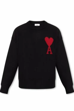 Ami Alexandre Mattiussi BLACK Wool sweater