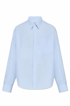 Ami Alexandre Mattiussi BLUE Shirt with logo